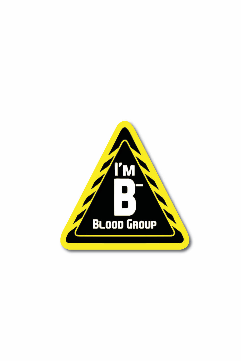 Blood Group Sticker: B- - ChrisCross.in