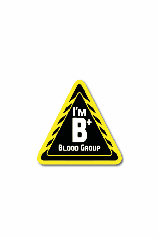 Blood Group Sticker: B+ - ChrisCross.in
